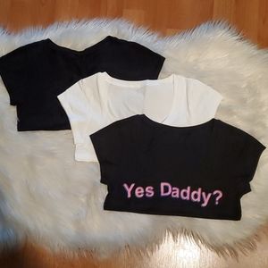 Three Crop Tops!! Size: M